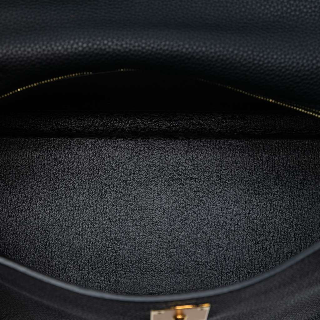 Hermès Togo Kelly II Retourne 32 Black Leather Good condition - Model View