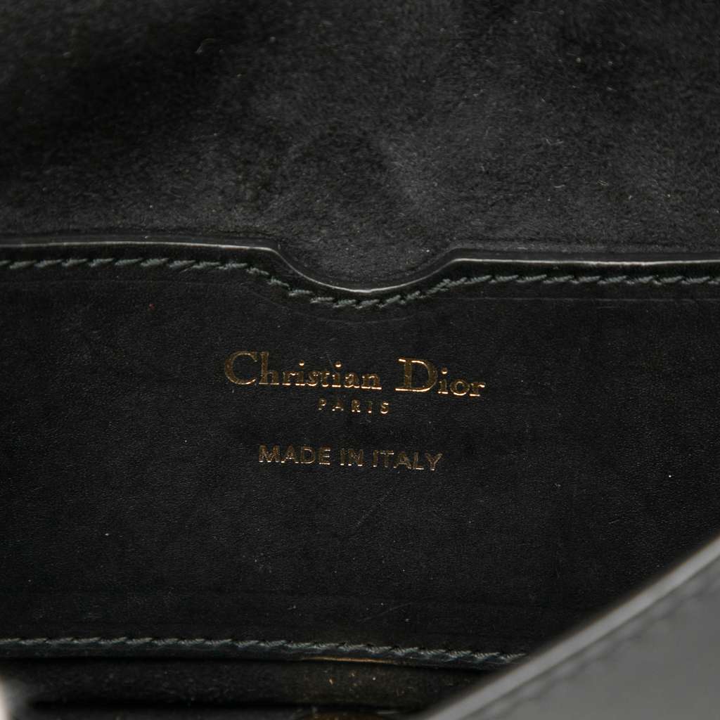 Dior Mini Leather D Bee Saddle Bag Black Leather Very good - Box View