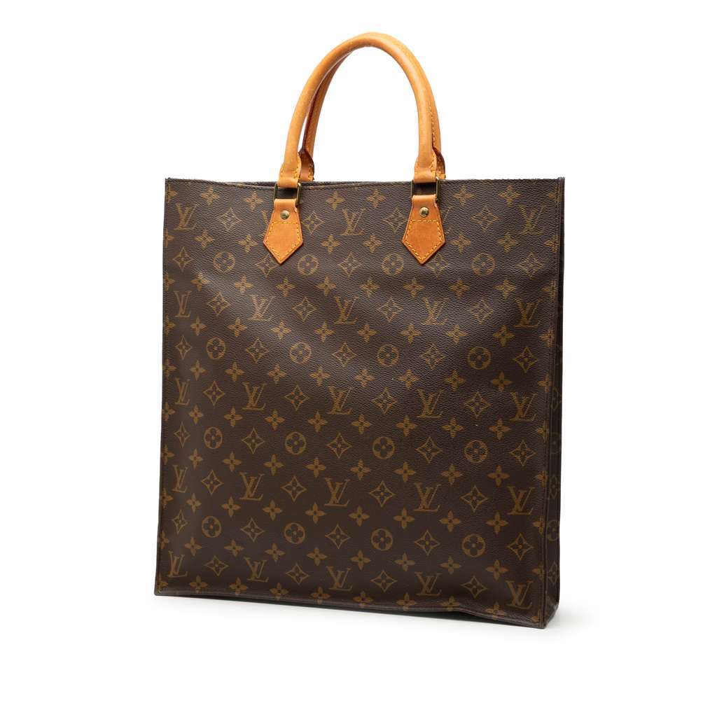 Louis Vuitton Monogram Sac Plat Brown Good - Back View