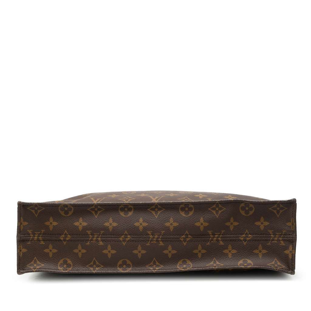 Louis Vuitton Monogram Sac Plat Brown Good - Inside View
