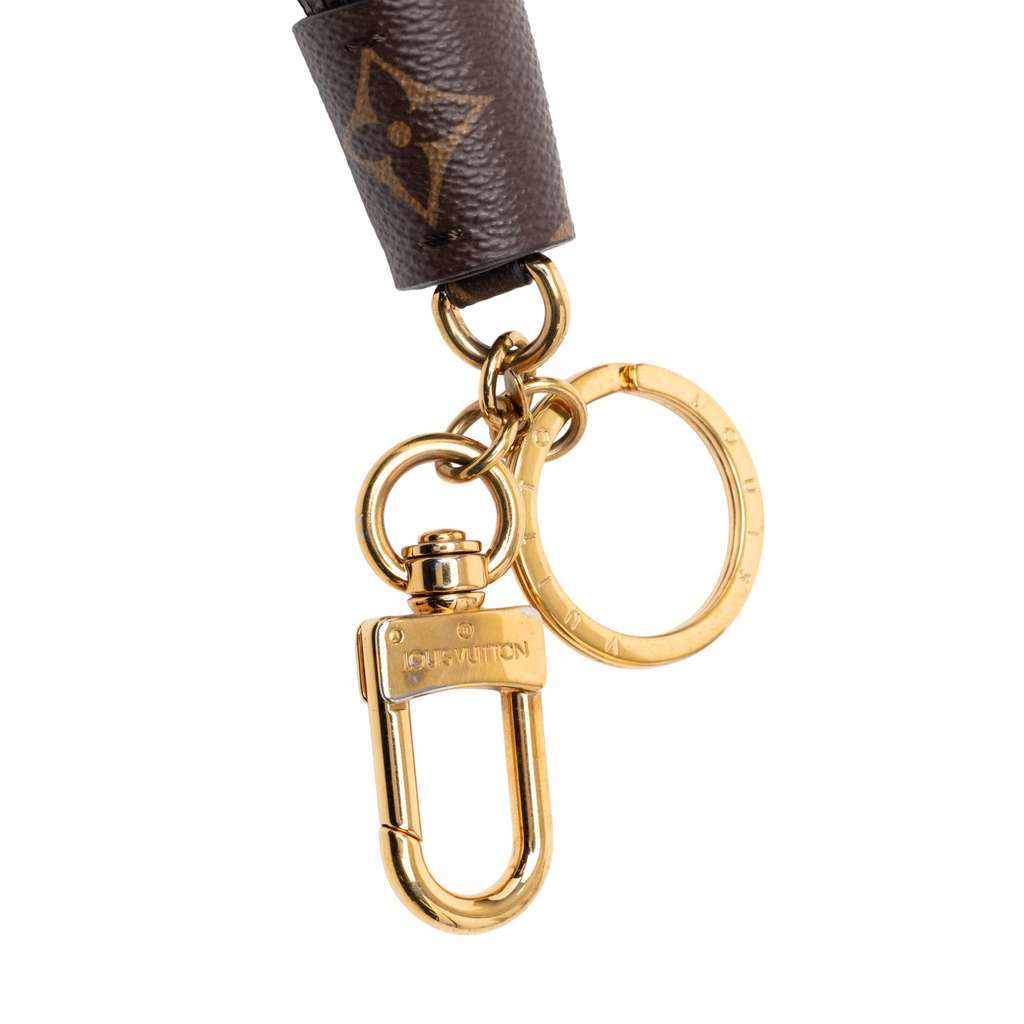 Louis Vuitton Monogram Tassel Bag Charm Brown Good - Inside View