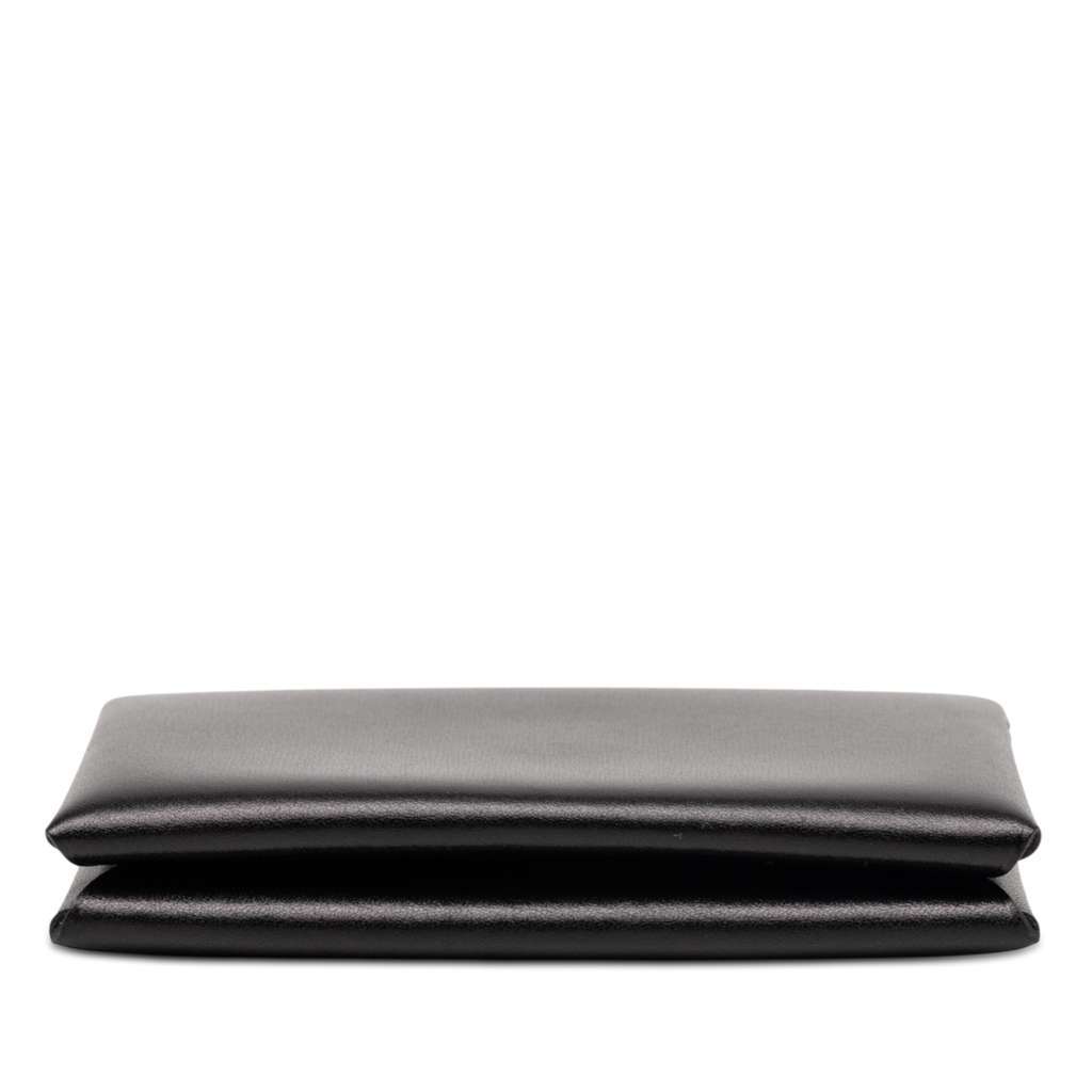 Hermès Box Calf Calvi Card Holder Black Leather Very good condition - Inside View