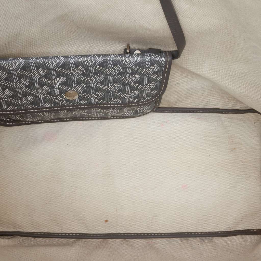 Goyard Goyardine Saint Louis PM Grey Canvas Very good - Box View