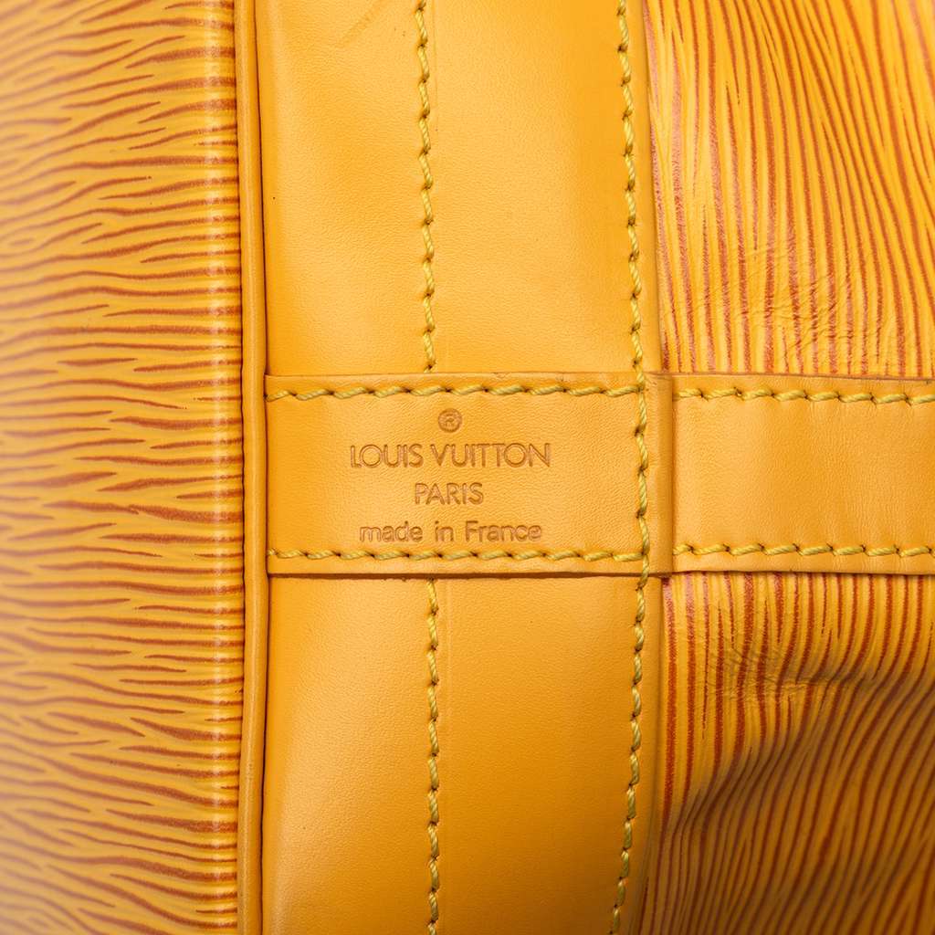 Louis Vuitton Epi Noe GM Yellow Leather Very good condition - Box View