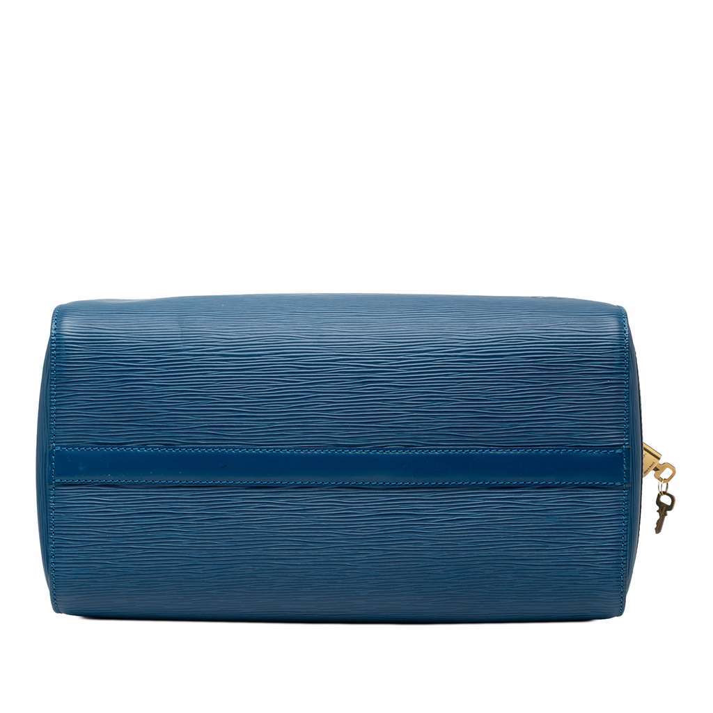 Louis Vuitton Epi Speedy 30 Blue Leather Good - Inside View