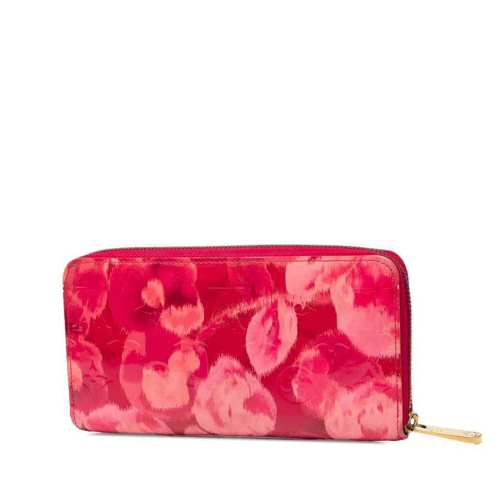Louis Vuitton Monogram Vernis Ikat Zippy Wallet Pink Leather Very good - Back View
