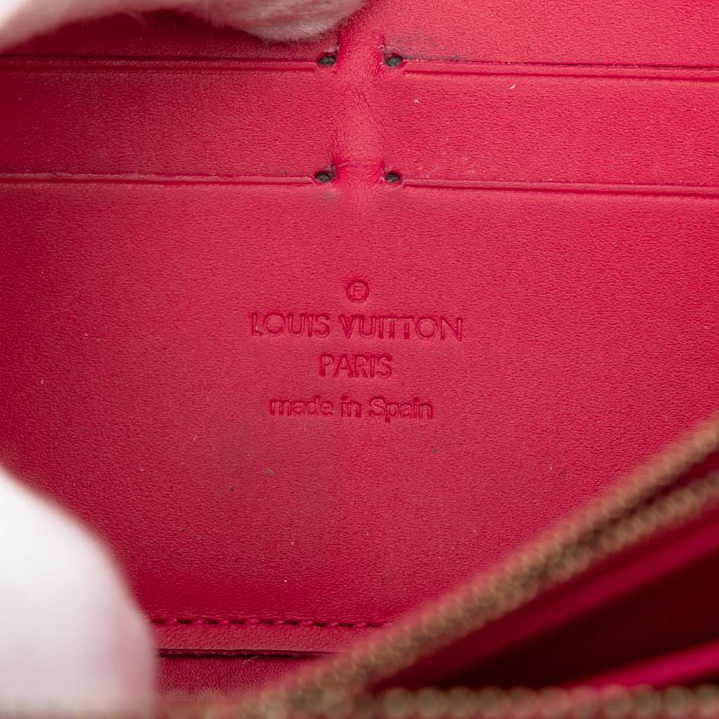 Louis Vuitton Monogram Vernis Ikat Zippy Wallet Pink Leather Very good - Box View