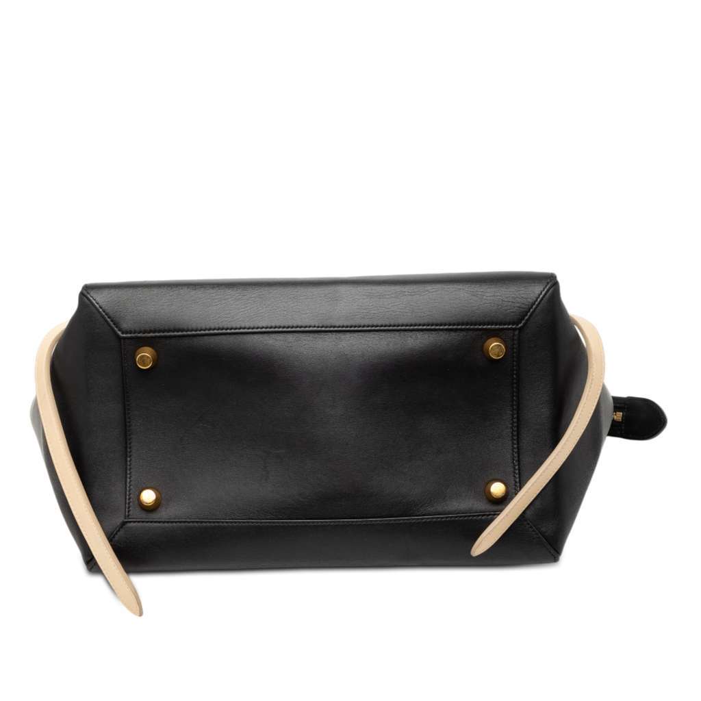 Celine Mini Bicolor Smooth Calfskin Belt Bag Black Leather Good - Inside View