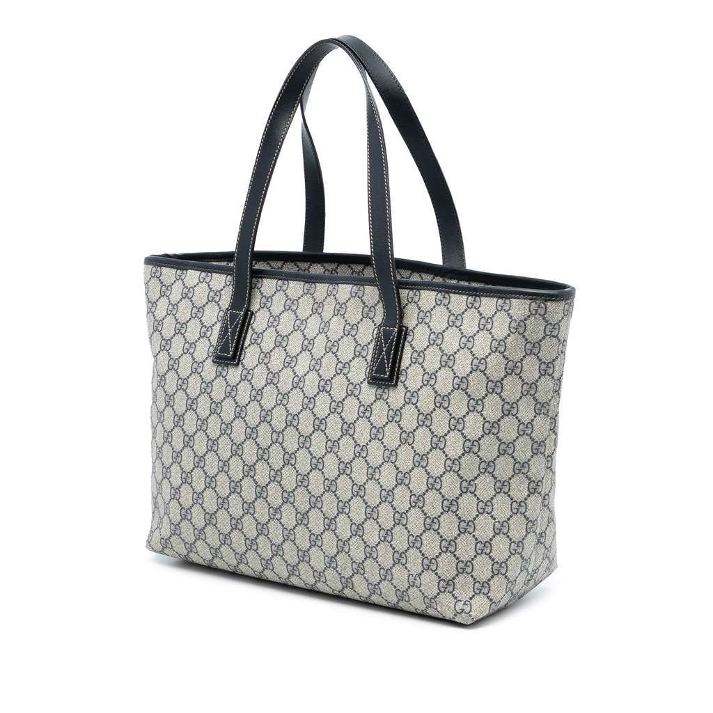 Gucci GG Supreme Tote Brown Canvas Good - Back View
