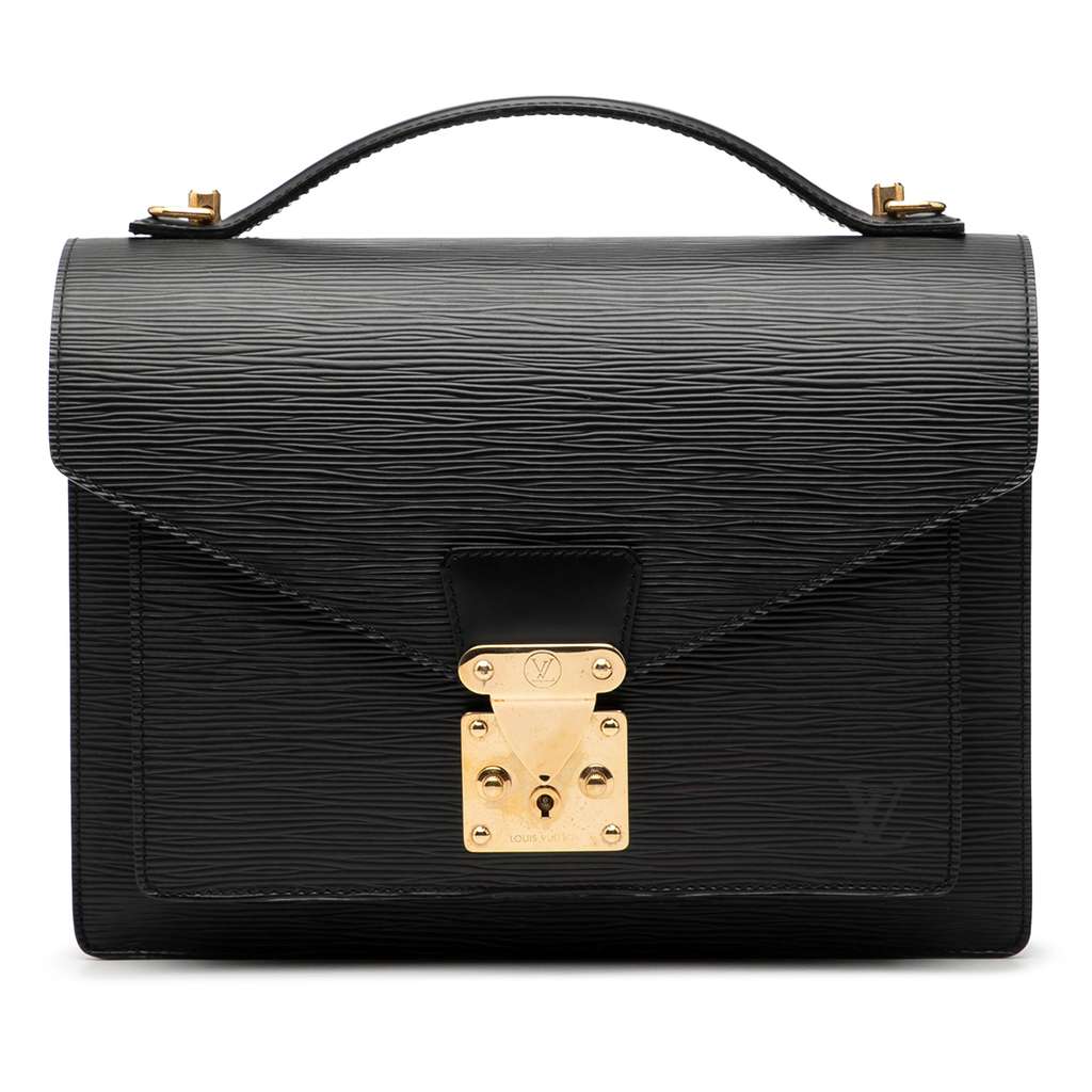 Louis Vuitton Epi Monceau 28 Black Leather Very good condition - Front View