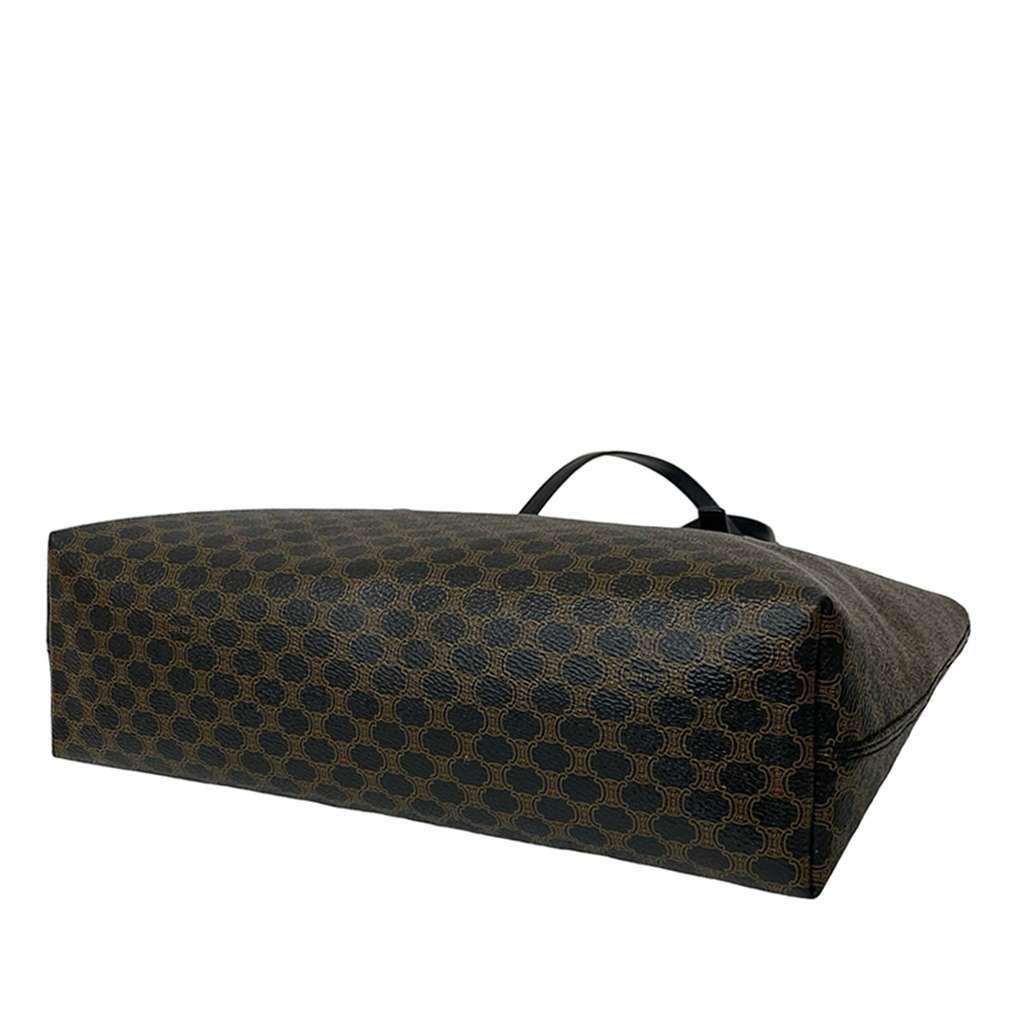 Celine Macadam Coated Canvas Tote Black Canvas Good - Box View