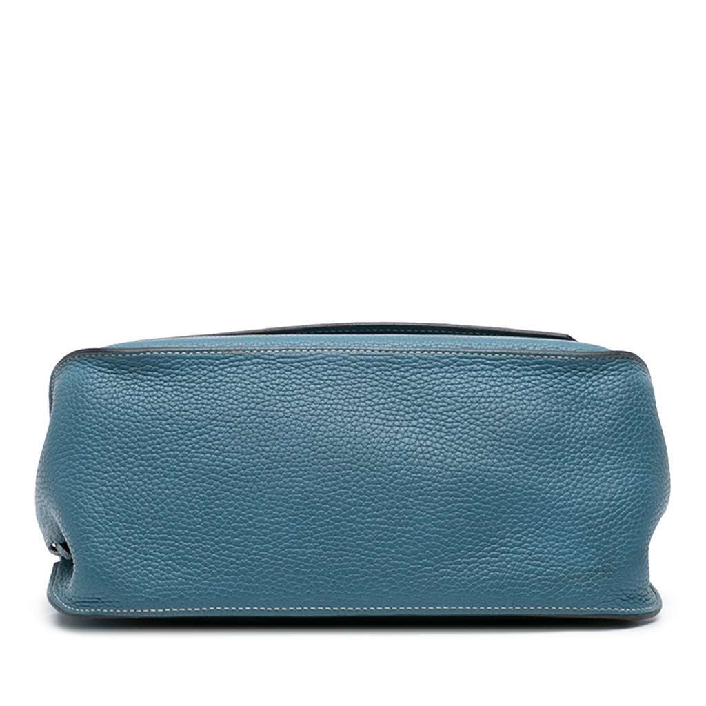Hermès Clemence Jypsiere 28 Blue Leather Very good - Inside View