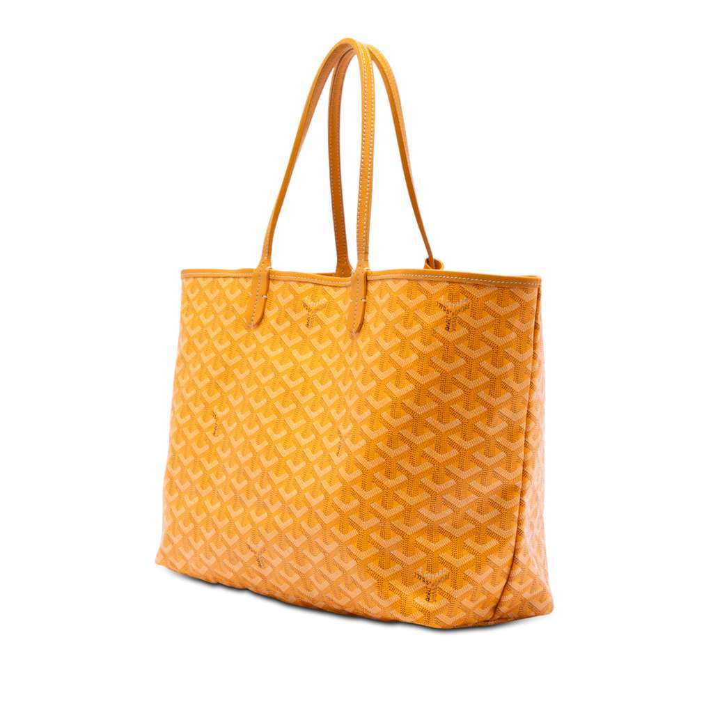 Goyard Goyardine Saint Louis PM Yellow Canvas Very good - Back View