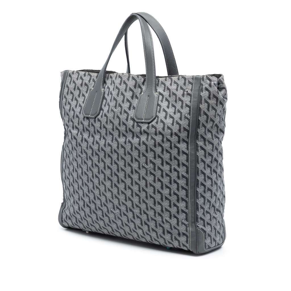 Goyard Goyardine Voltaire Grey Canvas Very good - Back View