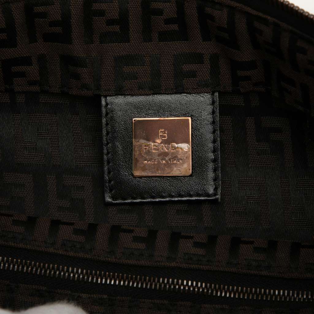 Fendi Zucchino Canvas Tote Brown Canvas Very good - Model View