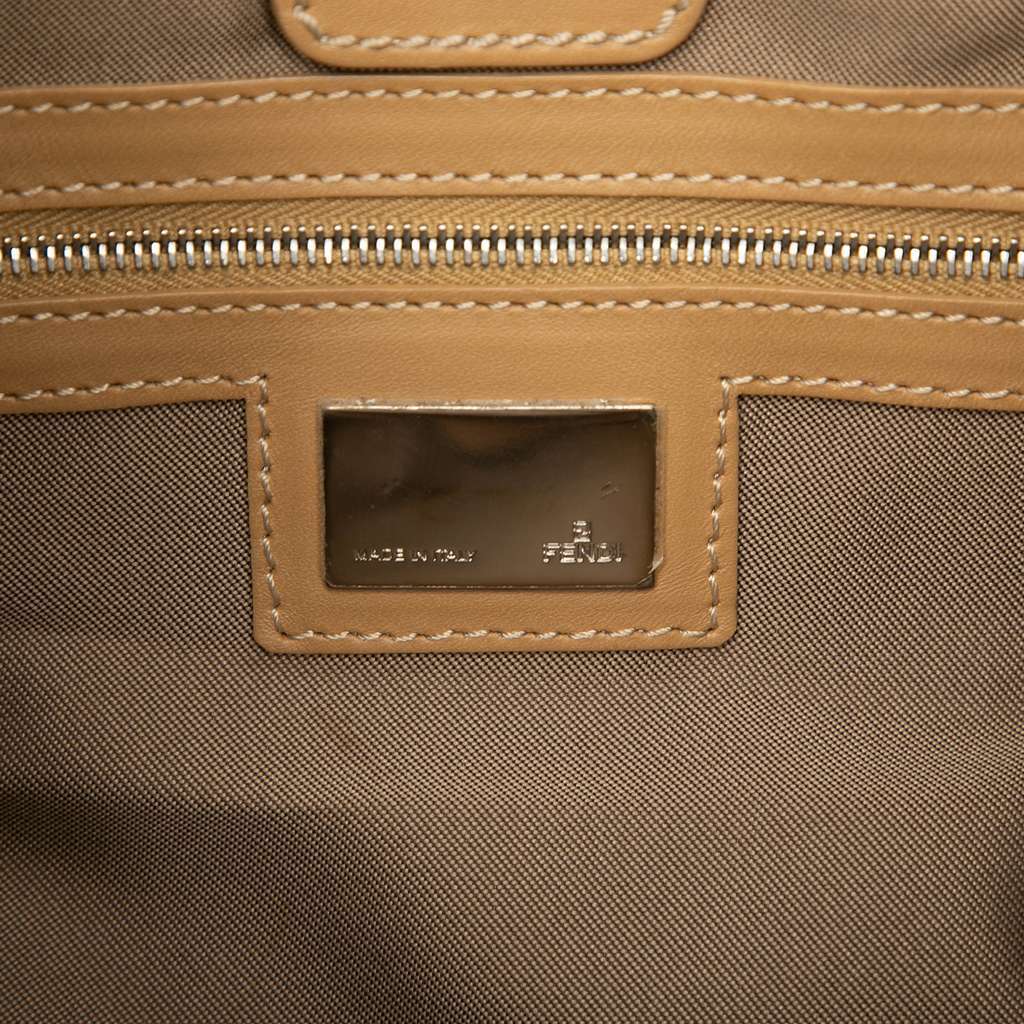 Fendi Zucchino Denim Hobo Bag Blue Denim Very good - Box View