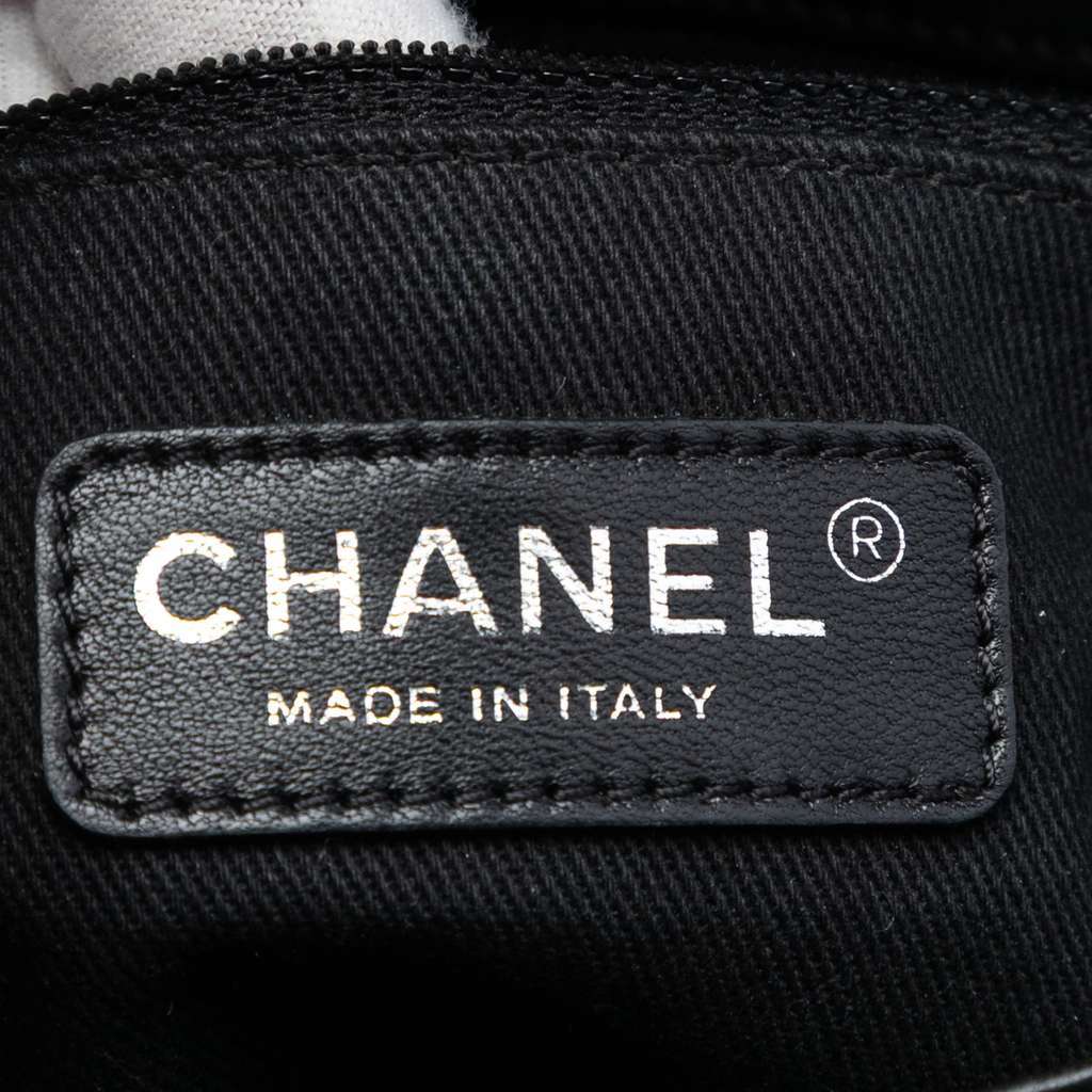 Chanel Small Quilted Patent Coco Shine Flap Black Leather Good - Box View