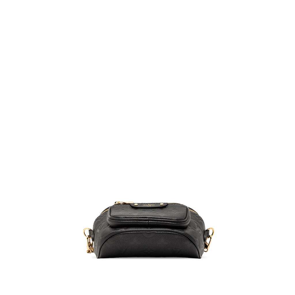 Louis Vuitton Monogram Empreinte Mini Bumbag Black Leather Very good - Inside View