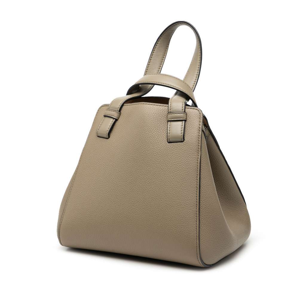 Loewe Leather Hammock Nugget Bag Brown Leather Good - Back View