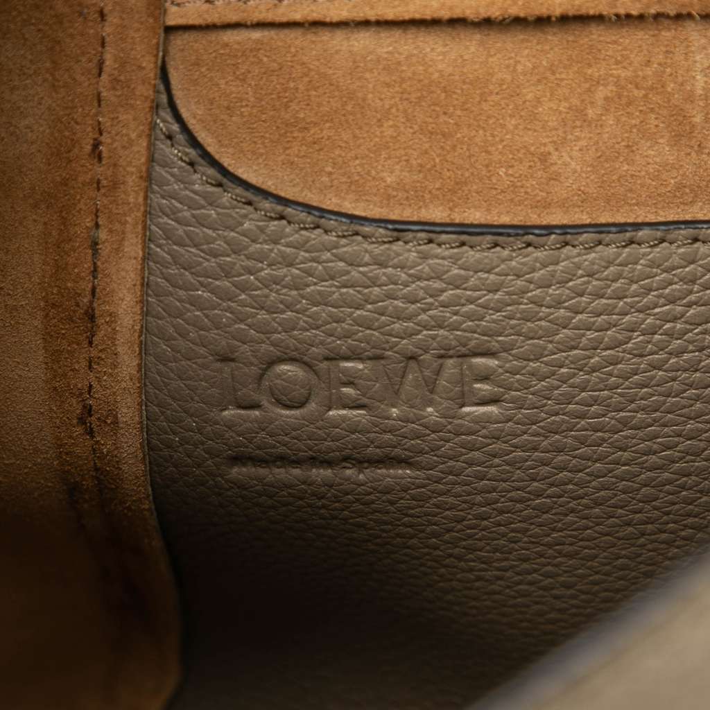 Loewe Leather Hammock Nugget Bag Brown Leather Good - Box View