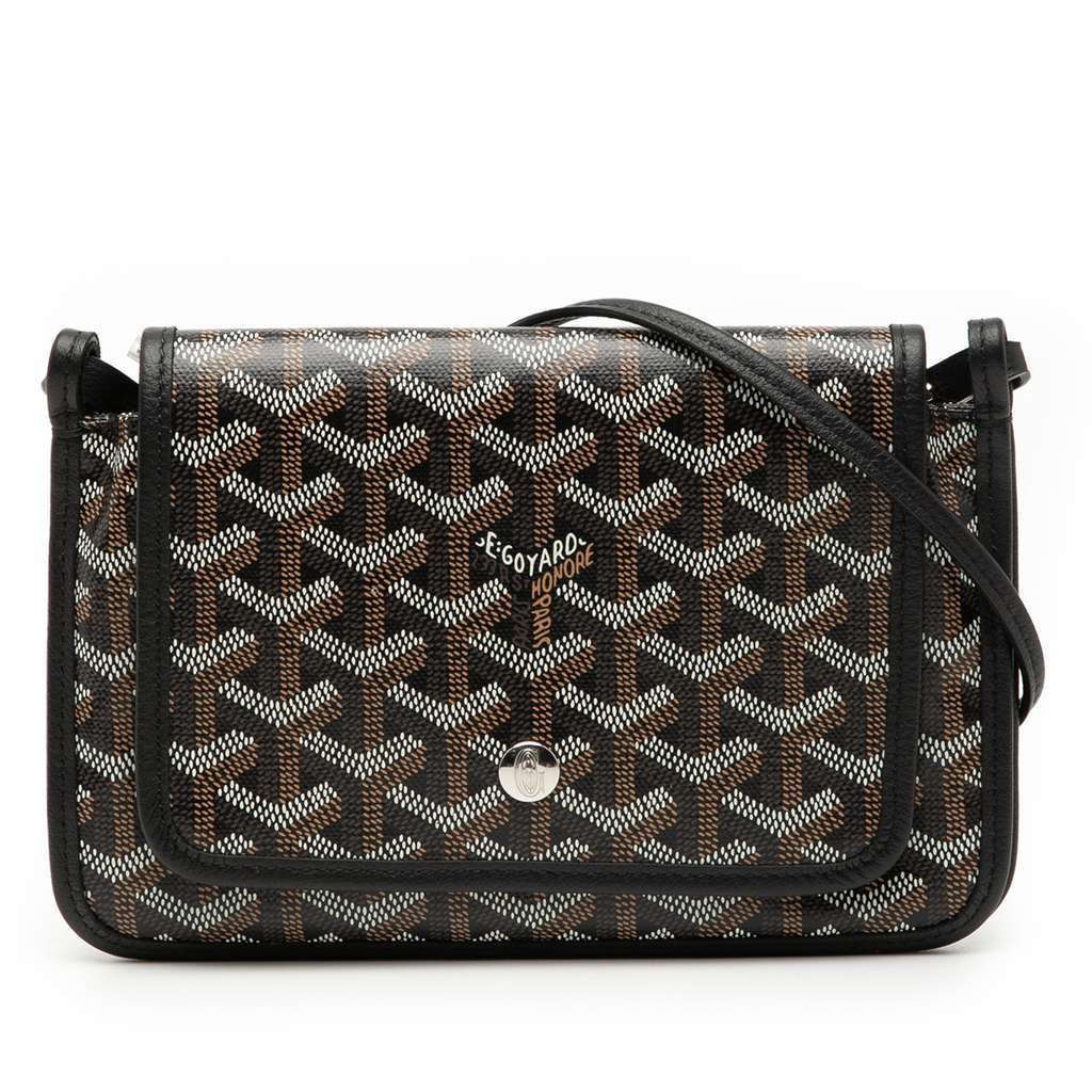 Goyard Goyardine Plumet Pocket Wallet Black Canvas Very good condition - Front View
