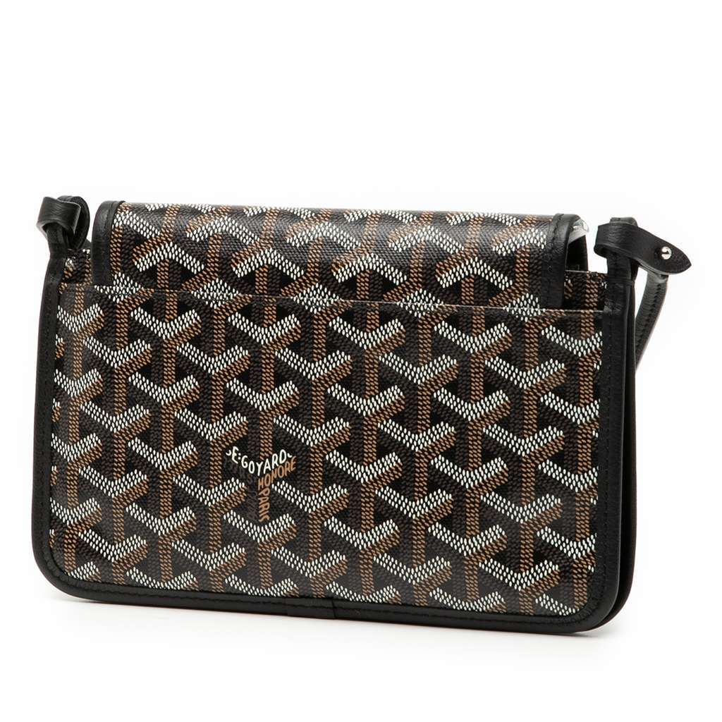 Goyard Goyardine Plumet Pocket Wallet Black Canvas Very good condition - Back View