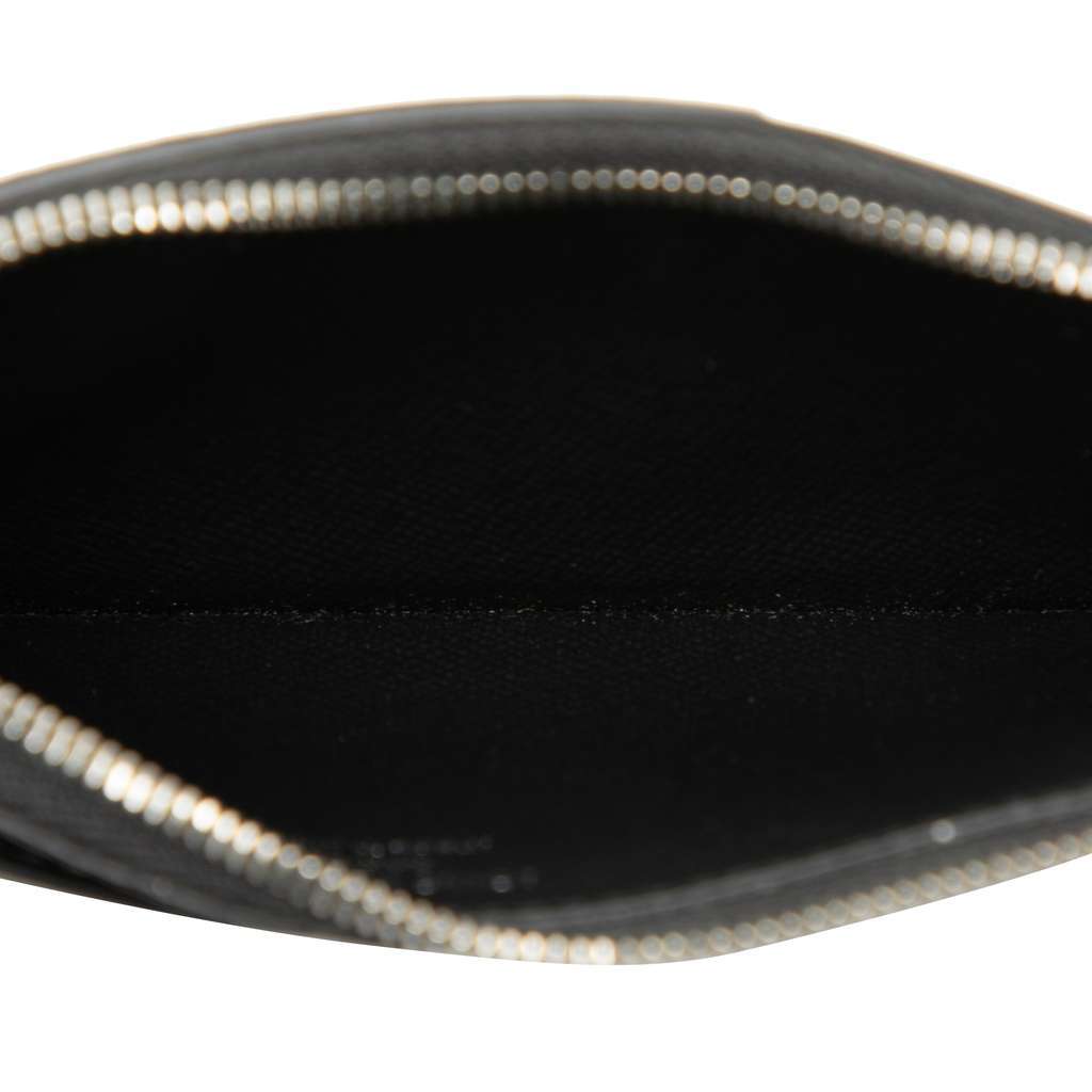 Louis Vuitton Monogram Eclipse Taigarama Coin Card Holder Black Good - Model View