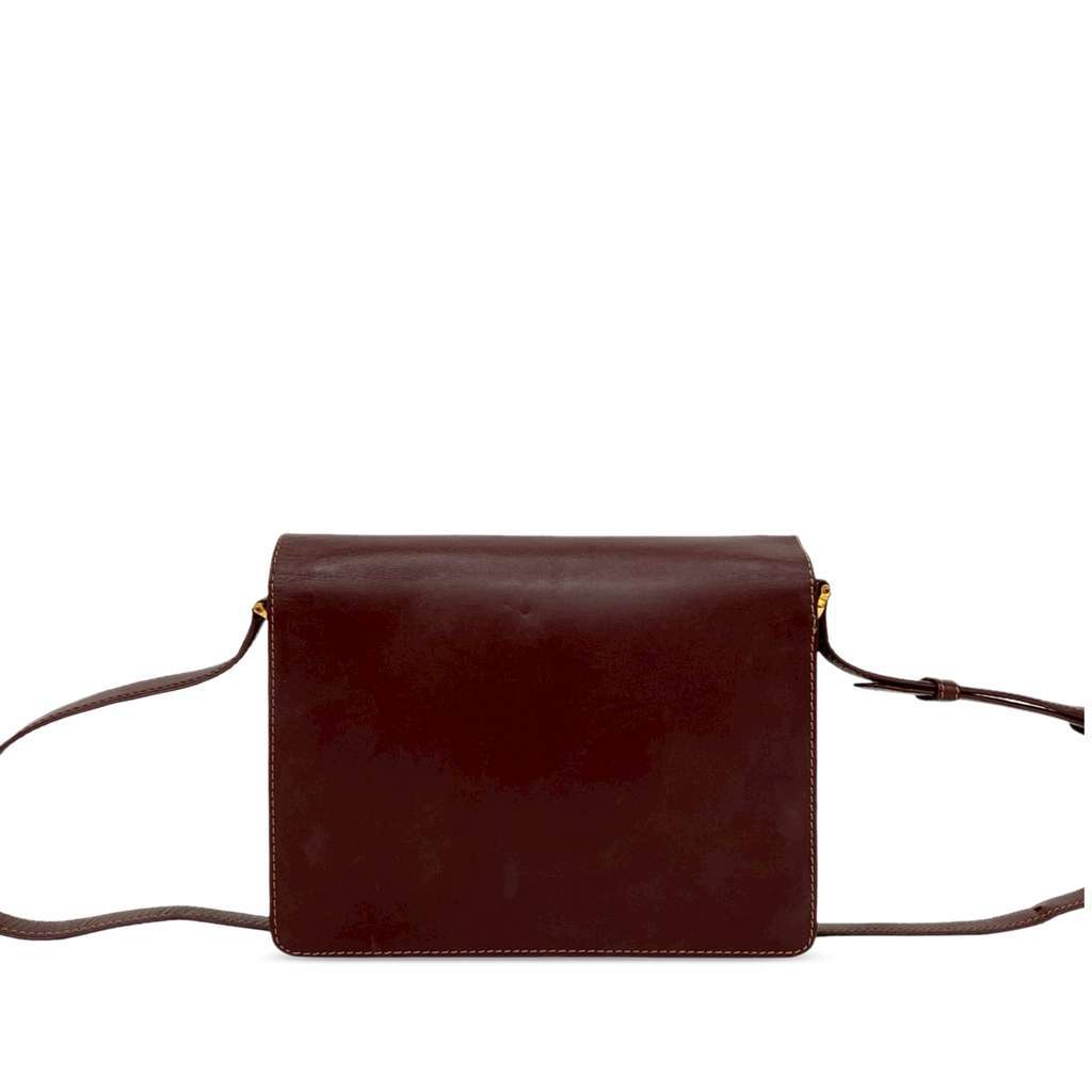 Cartier Leather Must de Cartier Crossbody Red Leather Good - Back View