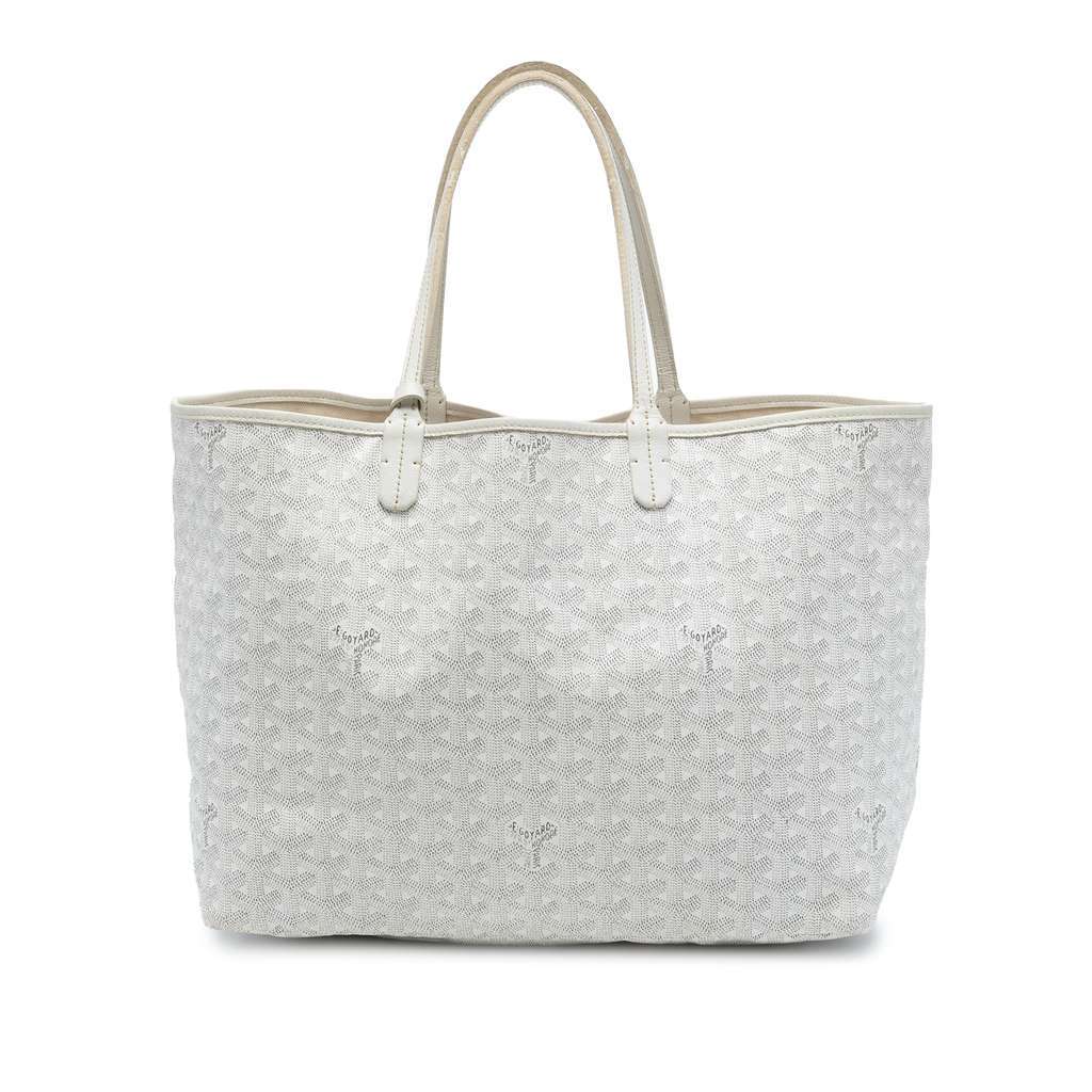 Goyard Goyardine Saint Louis PM White Canvas Very good - Front View