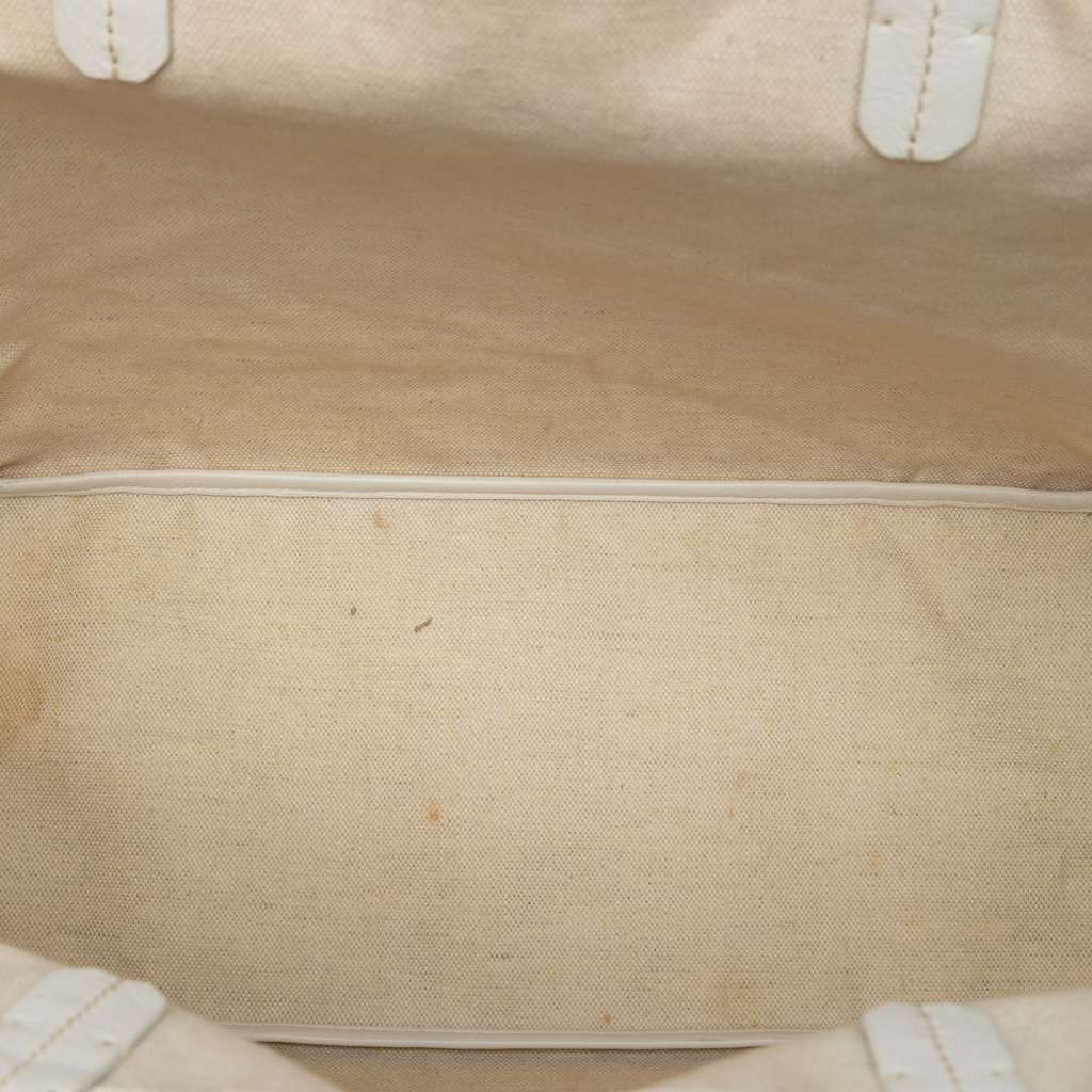 Goyard Goyardine Saint Louis PM White Canvas Very good - Model View