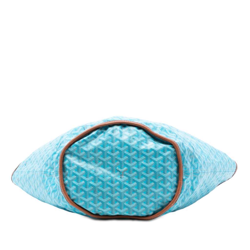 Goyard Goyardine Reversible Belharra Tote Blue Canvas Very good - Inside View