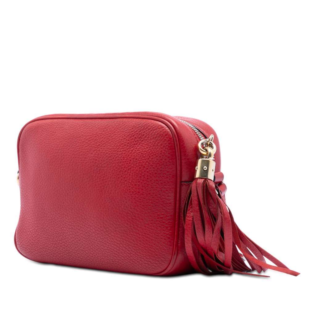 Gucci Leather Soho Disco Crossbody Red Leather Very good - Back View