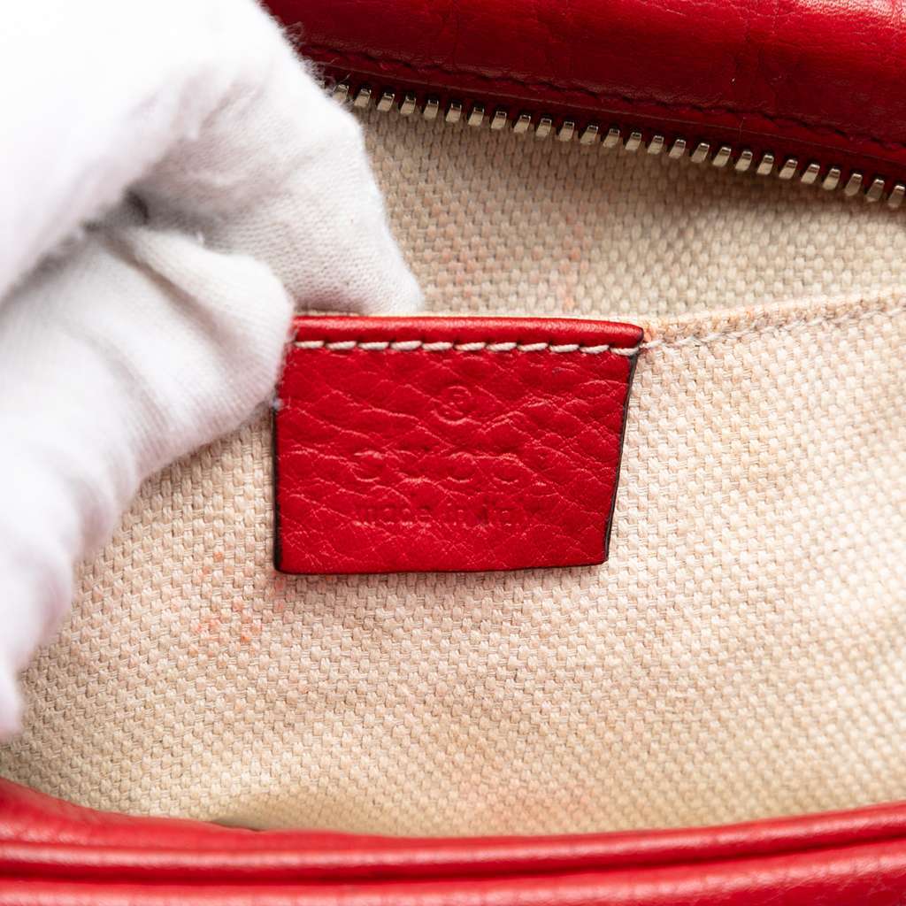 Gucci Leather Soho Disco Crossbody Red Leather Very good - Box View