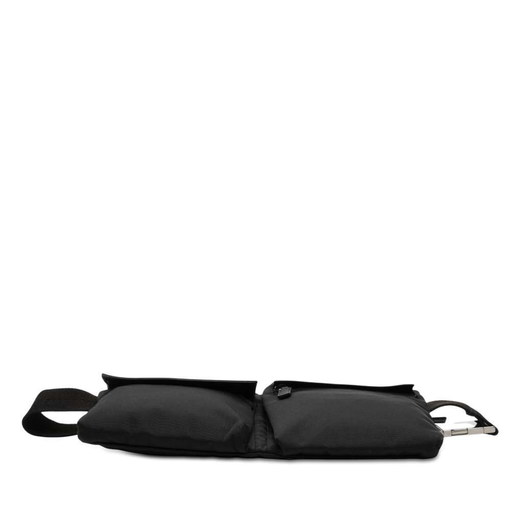 Gucci Nylon Double Pocket Belt Bag Black Very good - Inside View