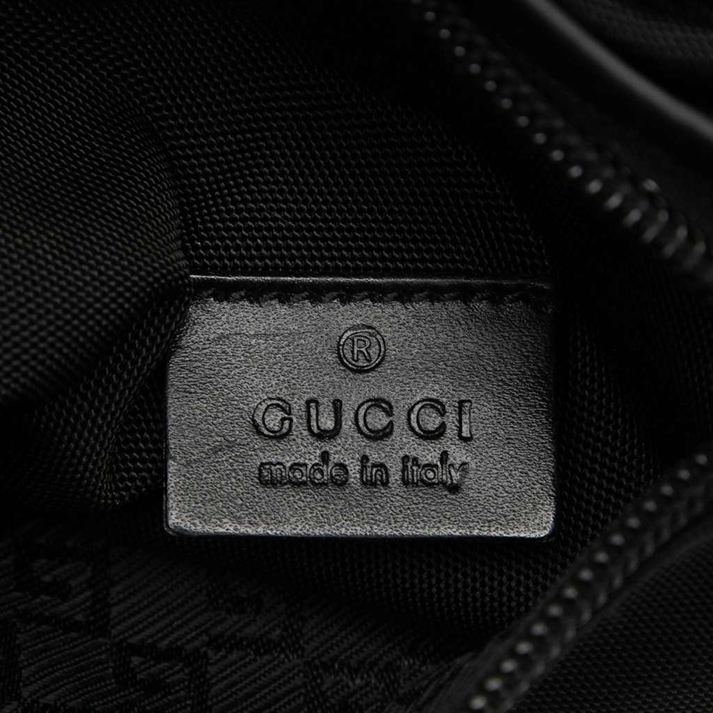 Gucci Nylon Double Pocket Belt Bag Black Very good - Box View