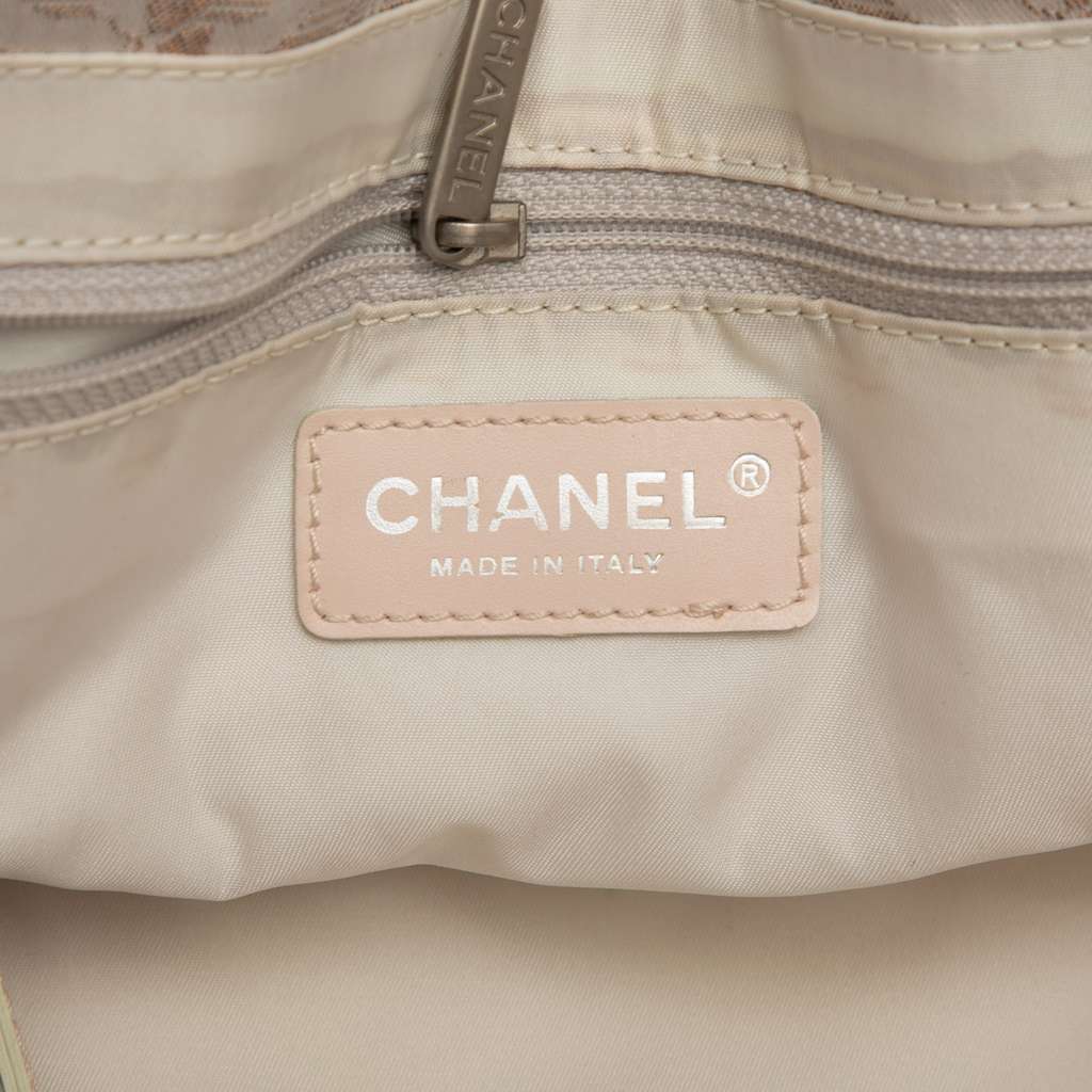 Chanel New Travel Line Nylon Tote Brown Good - Box View