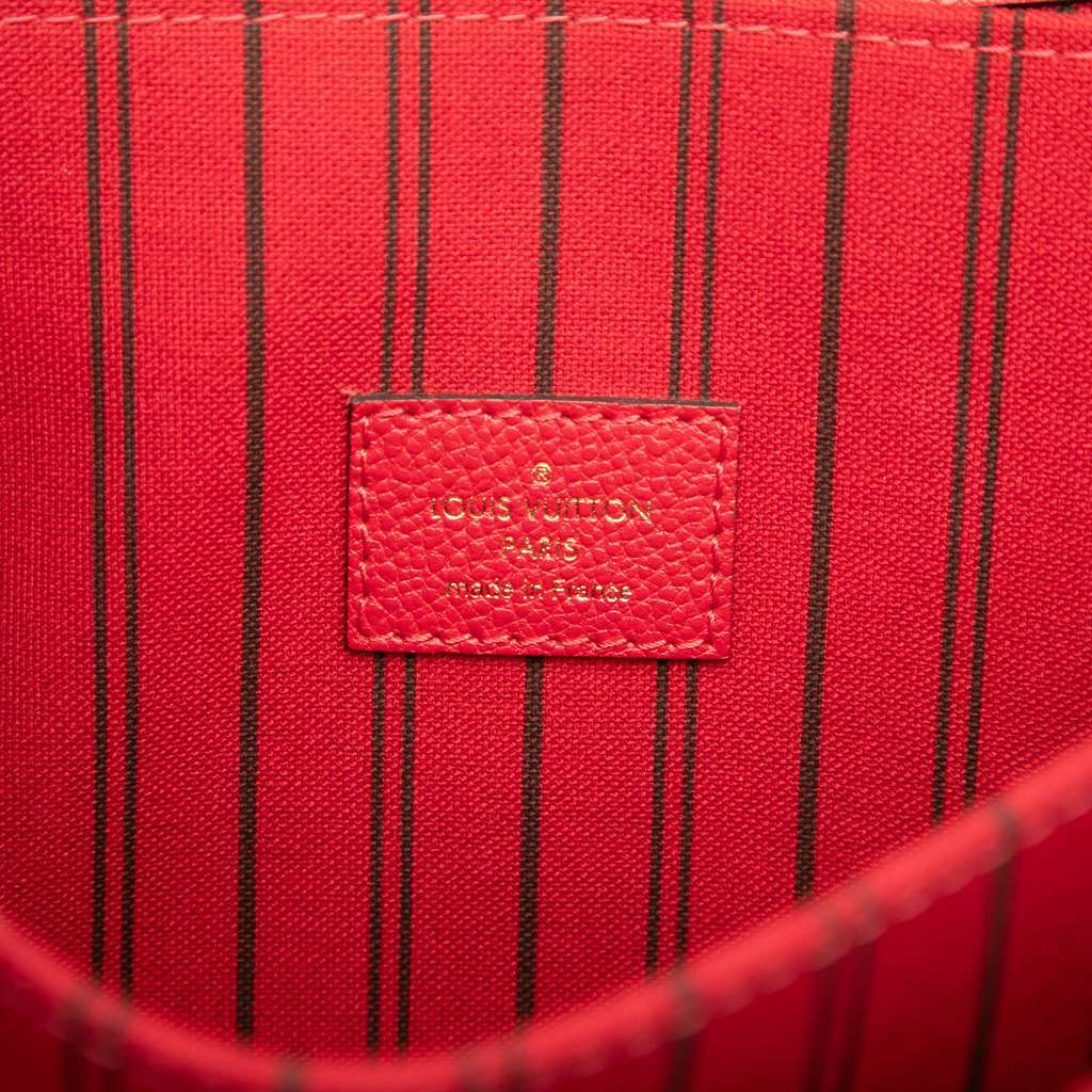 Louis Vuitton Monogram Empreinte Pochette Metis Red Leather Good - Box View