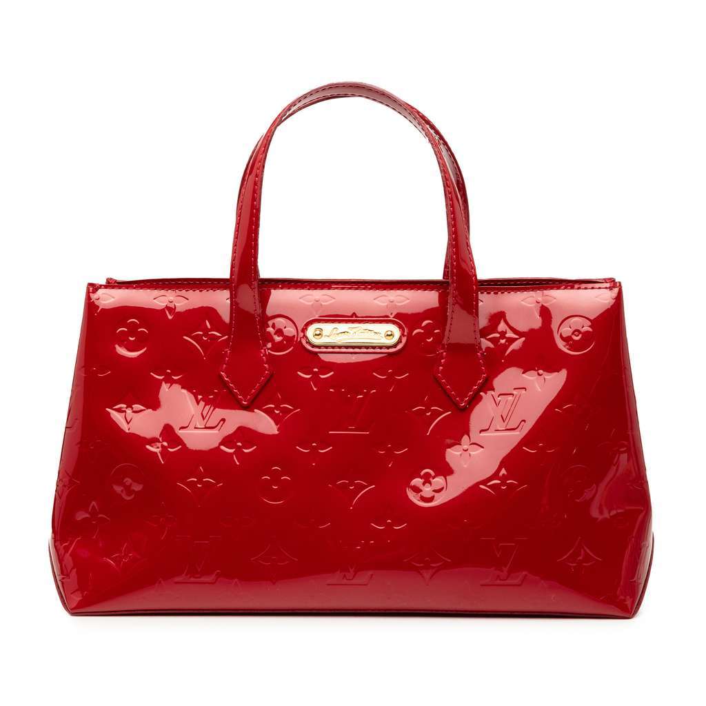 Louis Vuitton Monogram Vernis Wilshire PM Red Leather Good - Front View