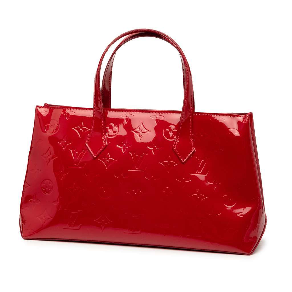 Louis Vuitton Monogram Vernis Wilshire PM Red Leather Good - Back View