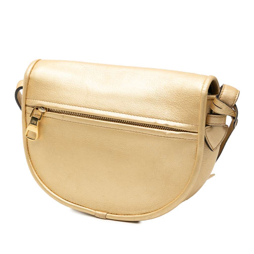 Loewe Leather Heritage Crossbody Gold Leather Very good - Back View