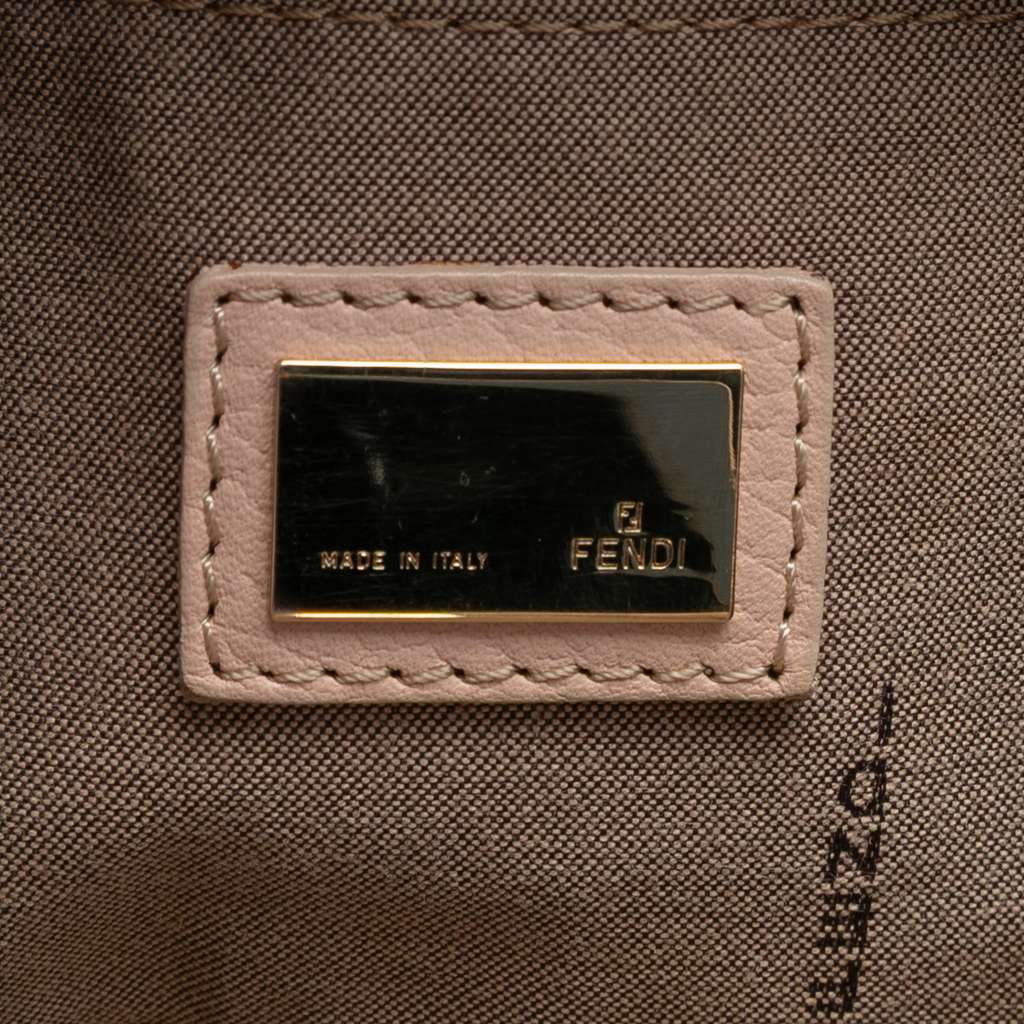 Fendi Small Multicolore Zucchino Tote Brown Canvas Very good - Box View