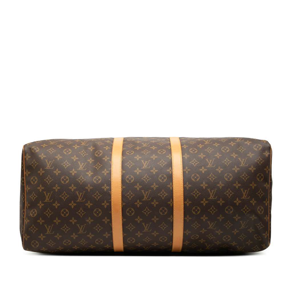 Louis Vuitton Monogram Keepall 60 Brown Good - Inside View