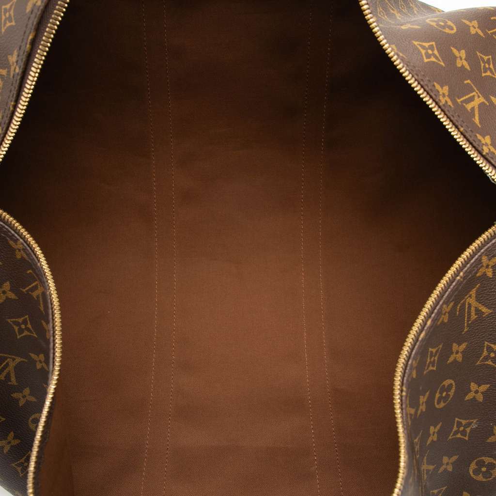 Louis Vuitton Monogram Keepall 60 Brown Good - Model View