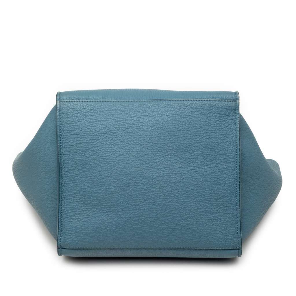 Celine Small Grained Calfskin Big Bag Blue Leather Very good - Inside View