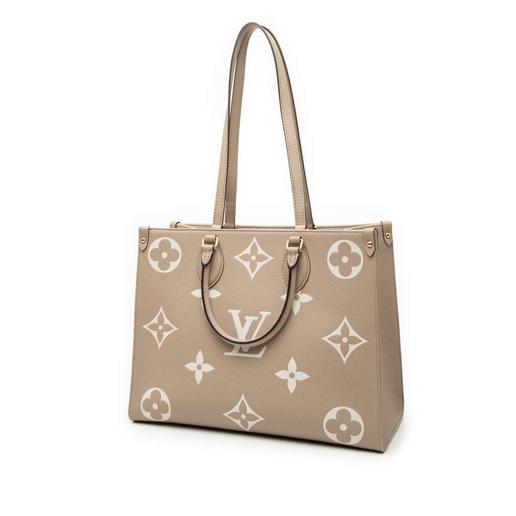 Louis Vuitton Bicolor Monogram Empreinte Giant Onthego MM Brown Leather Very good - Back View