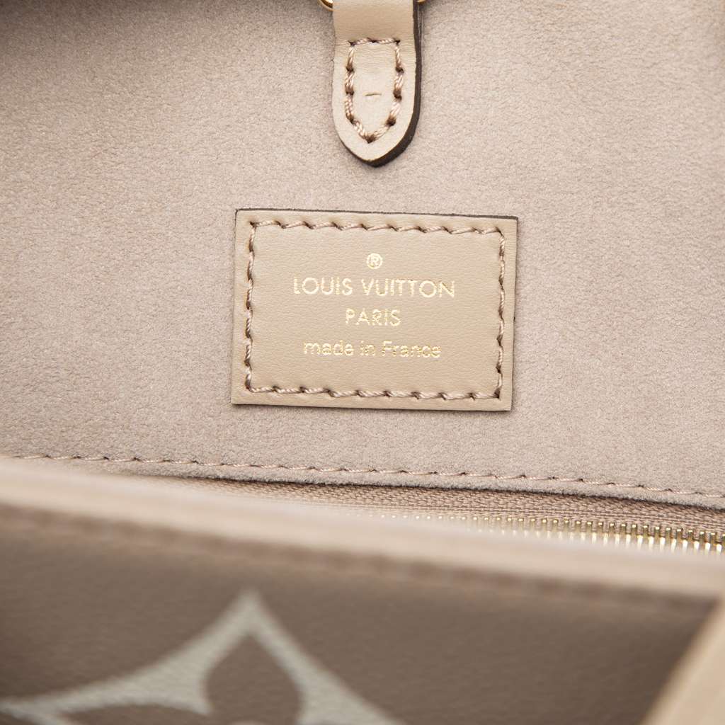 Louis Vuitton Bicolor Monogram Empreinte Giant Onthego MM Brown Leather Very good - Box View