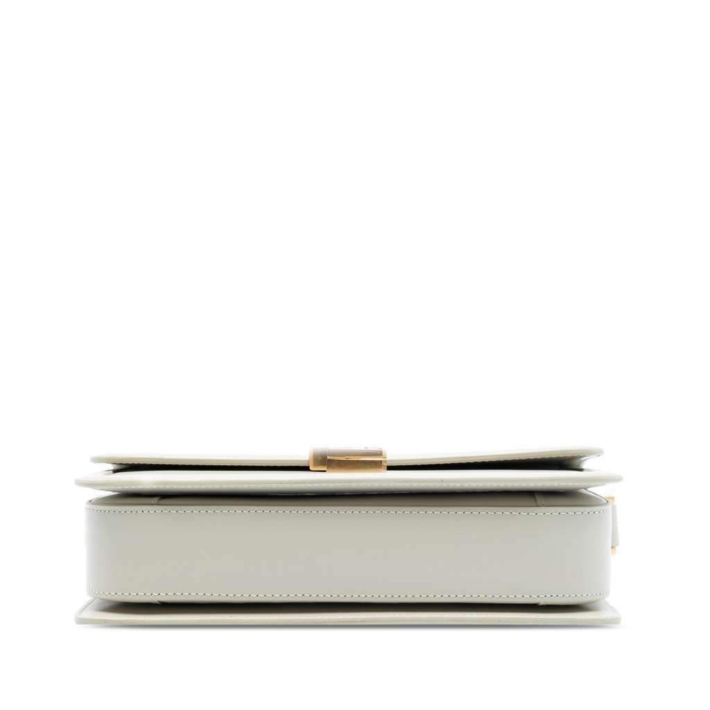Saint Laurent Medium Smooth Calfskin Solferino Satchel In Box White Leather Very good condition - Inside View