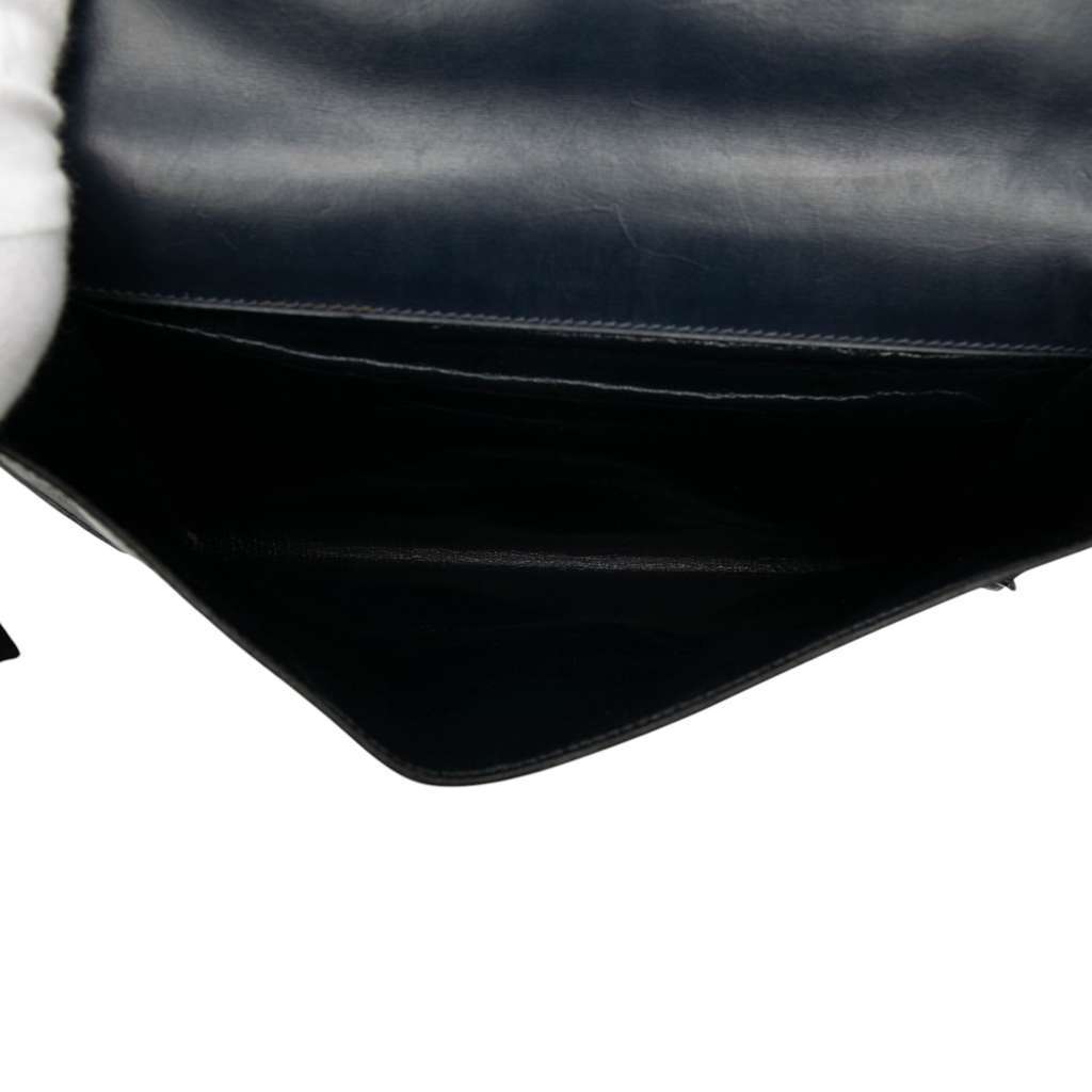 Hermès Box Calf Kirius Clutch Black Leather Good condition - Model View