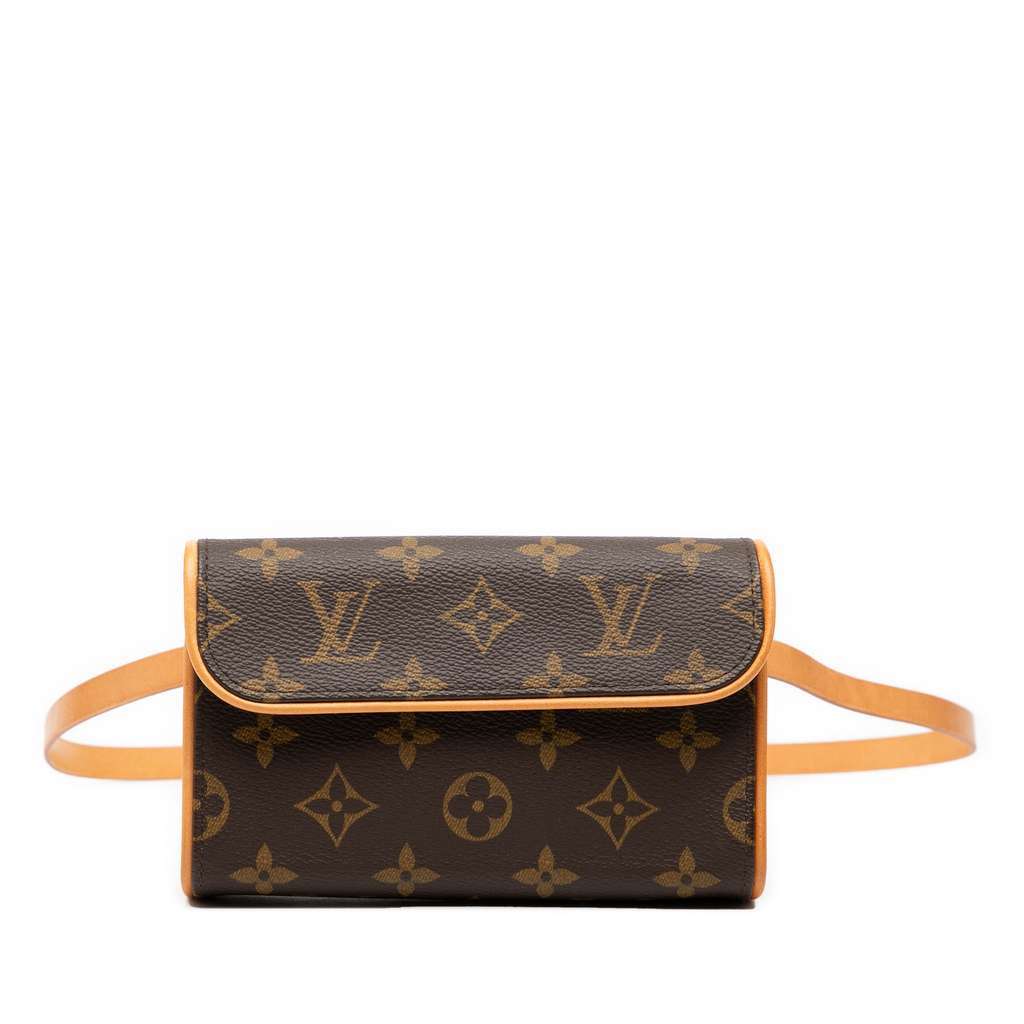 Louis Vuitton Monogram Pochette Florentine Brown Very good - Front View