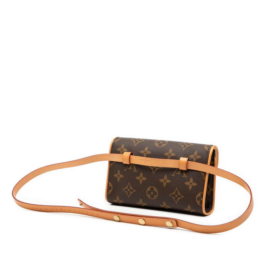 Louis Vuitton Monogram Pochette Florentine Brown Very good - Back View